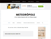 Tablet Screenshot of meteoropole.com.br